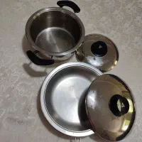 قابلمه چدن اصل جفتی با درب