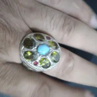 انگشتر ده جواهری اصل معدنی|جواهرات|نیشابور, رحمت آباد|دیوار