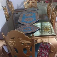 میز و صندلی غذا خوری در حد نو|میز و صندلی غذاخوری|مهربان, |دیوار