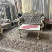 مبل هفت نفره کلاسیک بدنه کار چوب