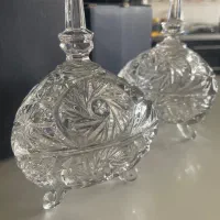 قندان کریستال دو عدد