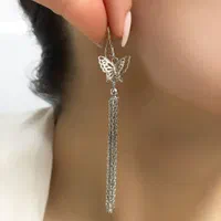 گوشواره امرالدکات نقره گالری رزگلد فلکه دانشگاه|بدلیجات|تبریز, |دیوار