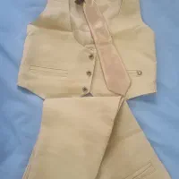 جلیقه و شلوار پسرانه جنس کتان
