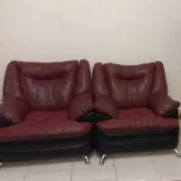 ۲تا مبل یکنفره چرم ۲میلیون