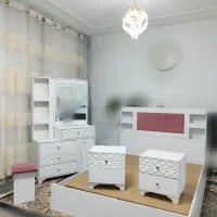 4 تاسرویس تخت خواب دو نفره در حد نو