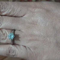 انگشتر تک نگین نقره ای|جواهرات|اهواز, گلستان|دیوار