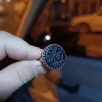 انگشتر عقیق مشکی