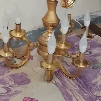 لوستر برنجی چندشاخه