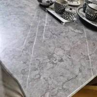 سرویس مبل و میز ناهارخوری طوسی وخردلی