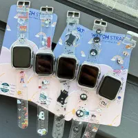 بند ساعت هوشمند فانتزی شفاف طرح دار