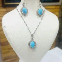 ست نقره-فیروزه زنونه|جواهرات|نیشابور, محله میدان باغات|دیوار