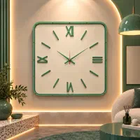 ساعت دیواری فلزی عدد آهن