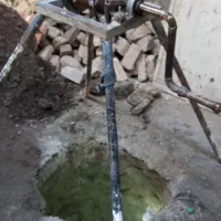 چاه کن مغنی لایروبی چاه مقنی جای ستون