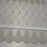پرده زبرا دومکانیز ه شاین دار طلایی درحد نو|پرده، رانر، رومیزی|گلستان (تهران), |دیوار