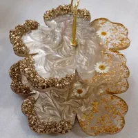 سرویس پذیرایی ۴تکیه کاربردی رزینی|ظروف سرو و پذیرایی|تبریز, |دیوار