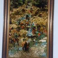 تابلو فرش چله ابریشم