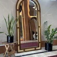 اینه گنبدی حصیر بامبو چوب روسی|آینه|یزد, |دیوار