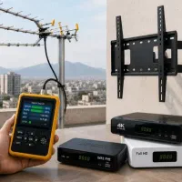 نصاب آنتن و پایه دیواری تلویزیون