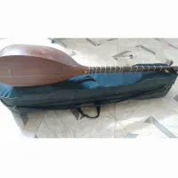 تنبور محمدی کاسه  یک تکه توت وگردو|سازهای سنتی|تاکستان, |دیوار