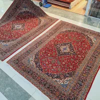 جفت ۹متری دستباف کاشان ریزنقش