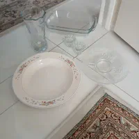دوتا پیرکس استفاده شده فرانسه دوتا جا شمعی|ظروف سرو و پذیرایی|تهران, ارم|دیوار