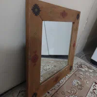 آینه دکوراتیو با قاب چوبی منبت‌کاری‌شده|آینه|تهران, قیام|دیوار