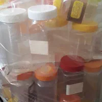 ظرف دبه و قوطی پلاستیکی درب دار ارزان