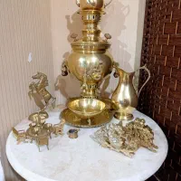 ست سماور برنز و میز