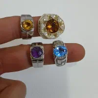 انگشتر نقره جواهرات