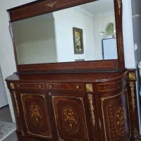 اینه کنسول  چوب وبرنز