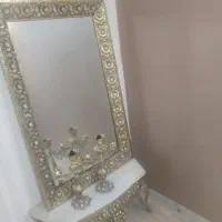 آینه و شمعدان برنز