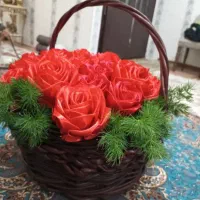 گل روبانی|گل مصنوعی|رباطکریم, رباطکریم|دیوار