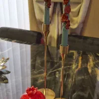 شمع یلدا با طرح انار و گل زیبا ساخت با مواددرجه یک|صنایع دستی و سایر لوازم تزئینی|تهران, قیطریه|دیوار