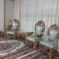 مبلمان سلطنتی نه نفره|مبلمان خانگی و میز عسلی|نسیمشهر, |دیوار