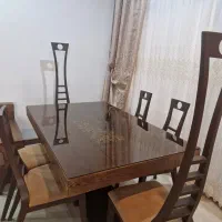 میز غذاخوری شش نفره با صندلی