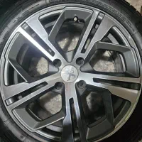 رینگکربن سایز ۱۶ دودی ورخ تراش با لاستیک چینی|قطعات یدکی و لوازم جانبی|عقدا, |دیوار