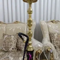 قلیون برنجی یا قلیان برنجی سالم و کوک سایز بزرگ