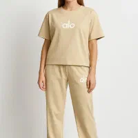 ست تیشرت باکسی و شلوار بگ الو