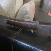 دکوری چوبی قدیمی چاقو و چنگک طرح ماهی|کلکسیون اشیاء عتیقه|کرج, شهرک اوج|دیوار