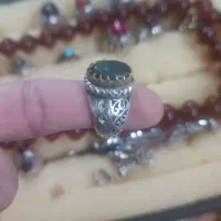 انگشتر نقره توپاز سبز