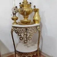 میز برنجی و سماور پارچ کامل