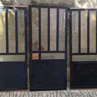 درب پارکینگ سه لنگه بدونه چارچوب.|مصالح و تجهیزات ساختمان|خمین, |دیوار