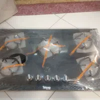 گاز رومیزی تکنو  ابعاد ۵۲×۸۸ توکار پنج شعله