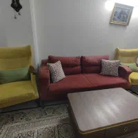 مبل راحتی ۷ نفره همراه با جلو مبلی و عسلی|مبلمان خانگی و میز عسلی|تهران, جنت‌آباد جنوبی|دیوار