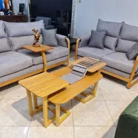 میز عسلی جلو مبلی چوبی