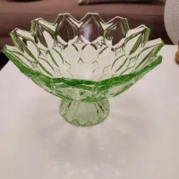 ظرف میوه خوری چک قدیمی طرح چشم گاوی و سماور زغالی