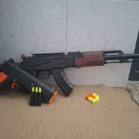تفنگ کلت و ak47 اسباب بازی تمیز و نو