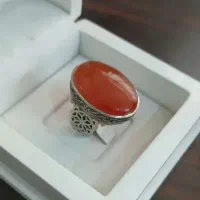 انگشتر عقیق یمنی صاف و درشت