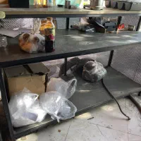 ۲ عدد میز پیشخوان فلز و چوب