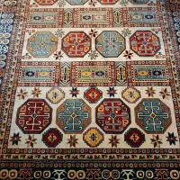 فرش ماشینی ابریشمی طرح دستباف